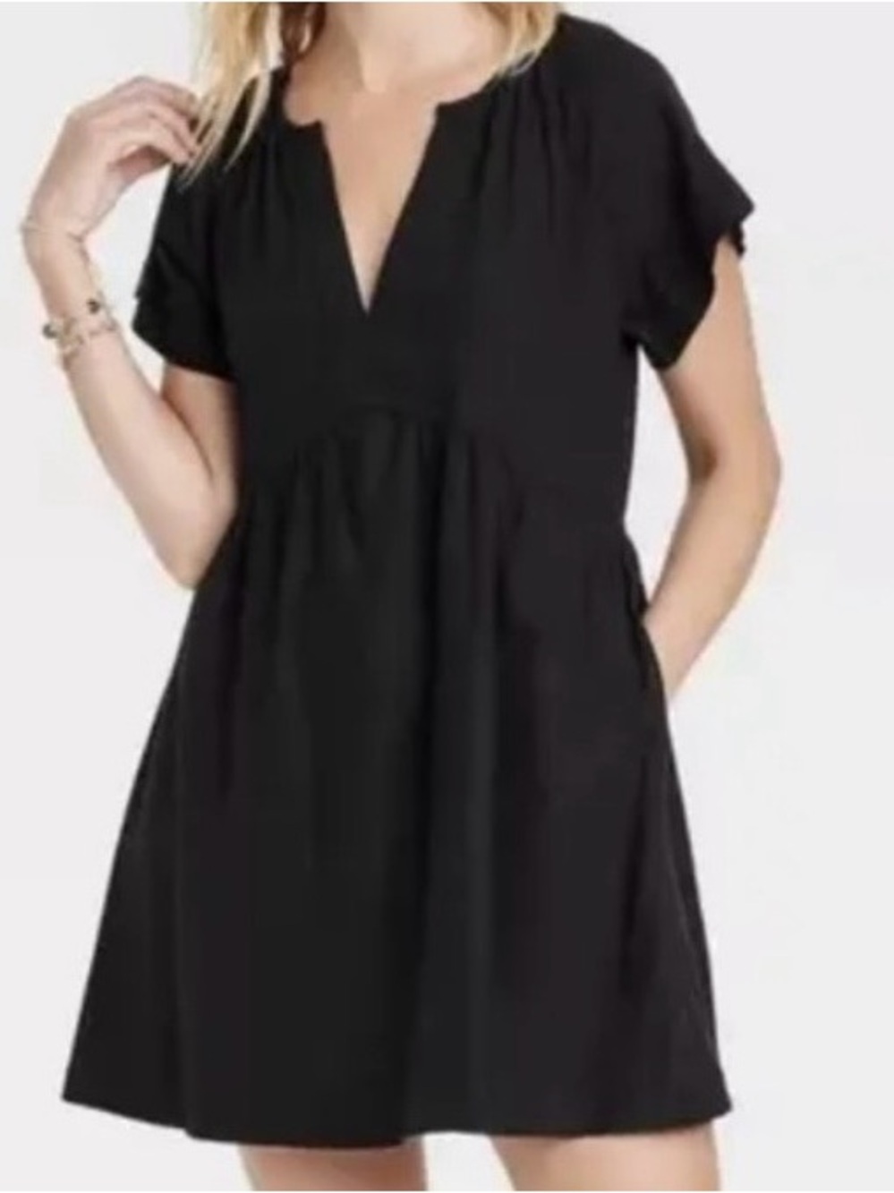 Universal Thread empire waist mini dress with pockets - M